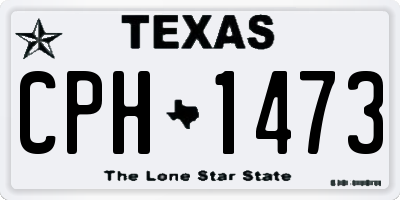 TX license plate CPH1473
