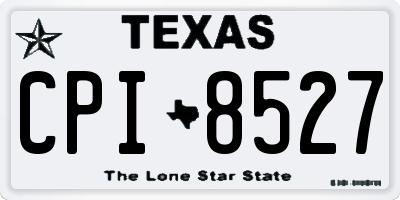 TX license plate CPI8527