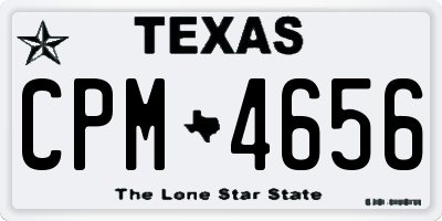TX license plate CPM4656