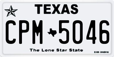 TX license plate CPM5046