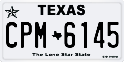 TX license plate CPM6145