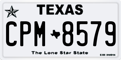 TX license plate CPM8579