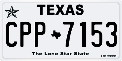 TX license plate CPP7153