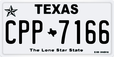 TX license plate CPP7166