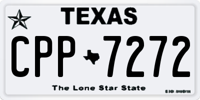 TX license plate CPP7272
