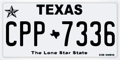 TX license plate CPP7336