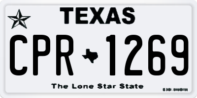 TX license plate CPR1269