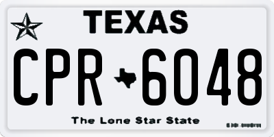 TX license plate CPR6048