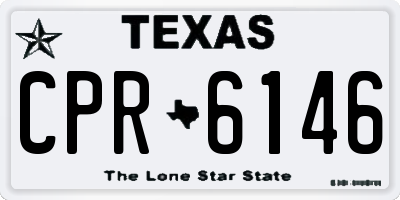 TX license plate CPR6146