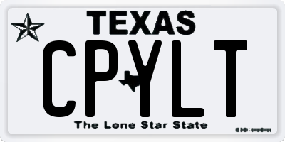 TX license plate CPYLT