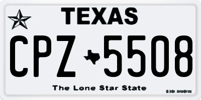 TX license plate CPZ5508