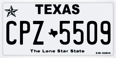 TX license plate CPZ5509