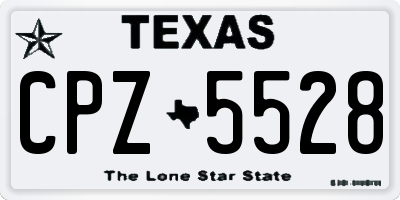 TX license plate CPZ5528