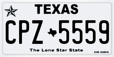 TX license plate CPZ5559