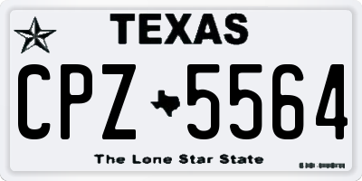 TX license plate CPZ5564