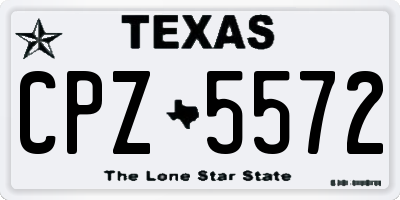 TX license plate CPZ5572