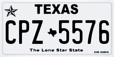 TX license plate CPZ5576