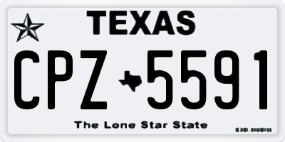 TX license plate CPZ5591