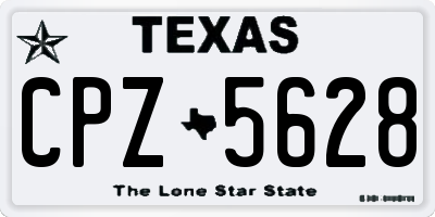 TX license plate CPZ5628