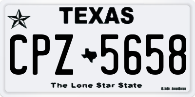 TX license plate CPZ5658