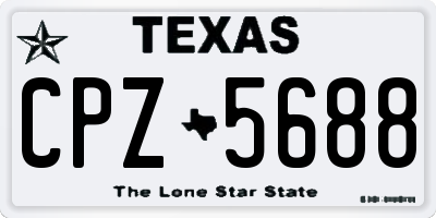 TX license plate CPZ5688