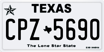 TX license plate CPZ5690