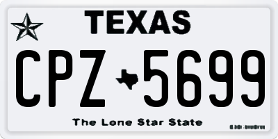 TX license plate CPZ5699