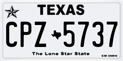 TX license plate CPZ5737
