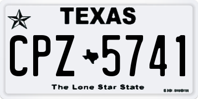 TX license plate CPZ5741