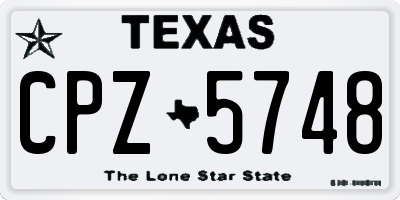 TX license plate CPZ5748