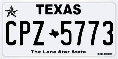 TX license plate CPZ5773