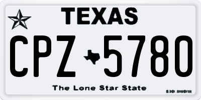 TX license plate CPZ5780