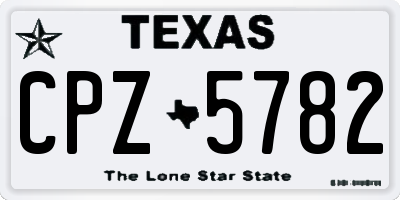 TX license plate CPZ5782