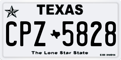 TX license plate CPZ5828
