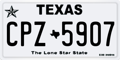 TX license plate CPZ5907