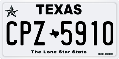 TX license plate CPZ5910