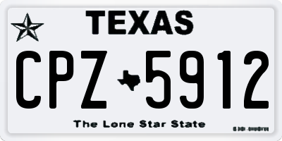 TX license plate CPZ5912
