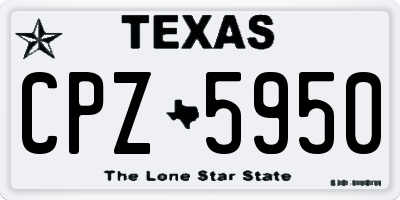 TX license plate CPZ5950
