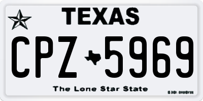 TX license plate CPZ5969