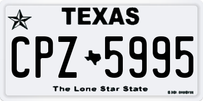 TX license plate CPZ5995