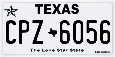 TX license plate CPZ6056
