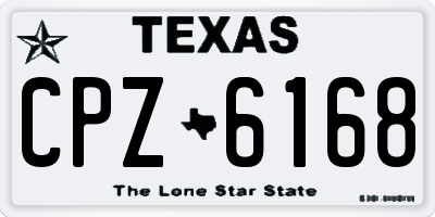 TX license plate CPZ6168