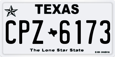 TX license plate CPZ6173