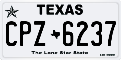 TX license plate CPZ6237