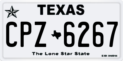 TX license plate CPZ6267