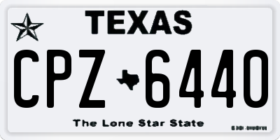 TX license plate CPZ6440
