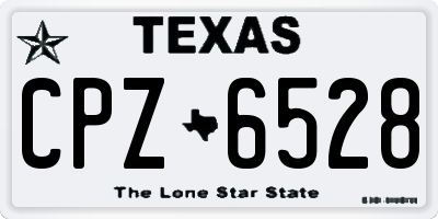 TX license plate CPZ6528
