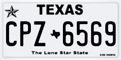 TX license plate CPZ6569