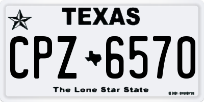 TX license plate CPZ6570