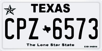 TX license plate CPZ6573